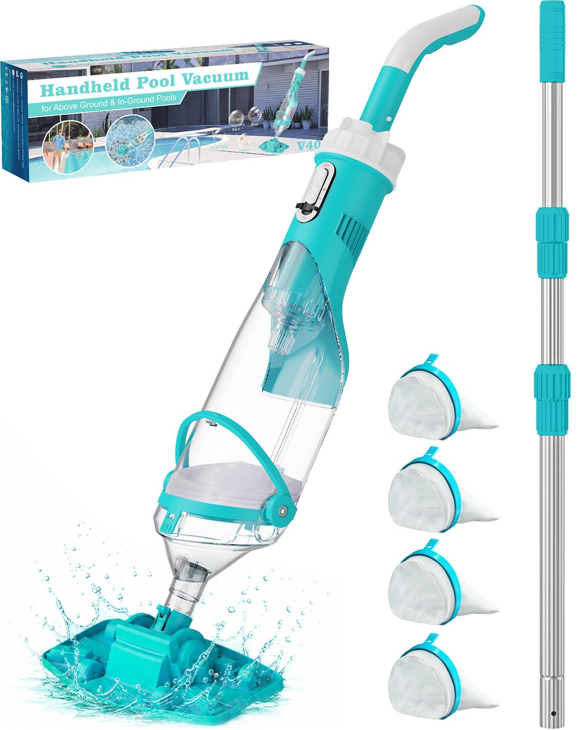 Teguy front view showing controls and compact handheld design for easy handling