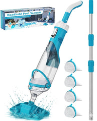 Teguy front view sky blue showing compact cordless design and easy grip
