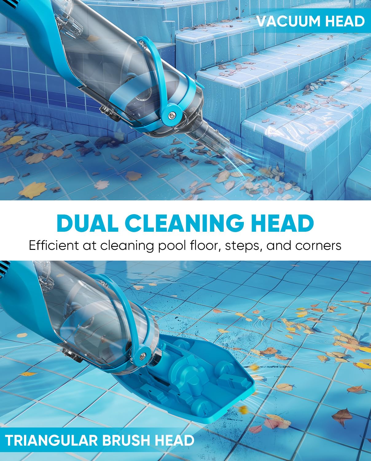Teguy lifestyle deckside cleaning demonstrating quick, cordless convenience