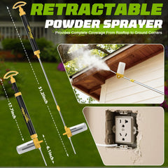 TeikBuce extended telescopic pole reaching ceiling corners for safe dusting