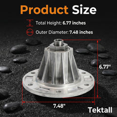 Tektall close-up of pre-lubricated bearing showing smooth operation benefit