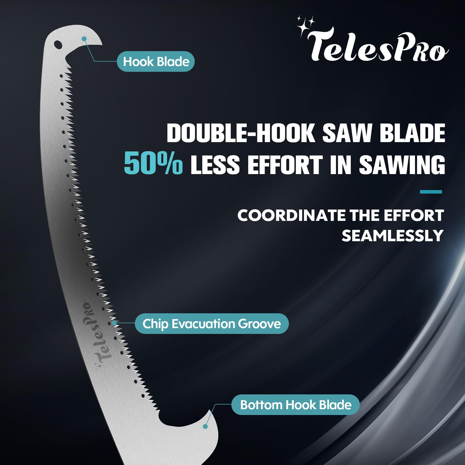 TelesPro threaded tip attachment view enabling compatible tool swaps