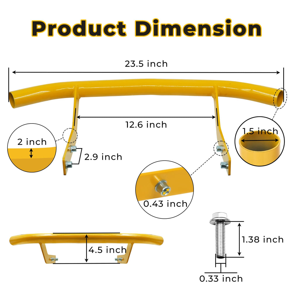 telfair front bumper scale with toolkit for easy DIY installation