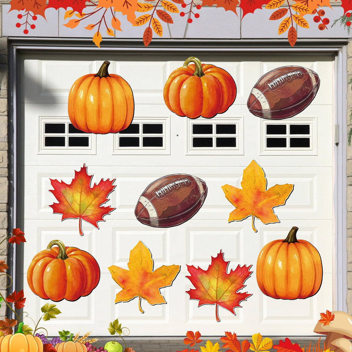Tellegloww front view of fall magnet assortment adds curb appeal
