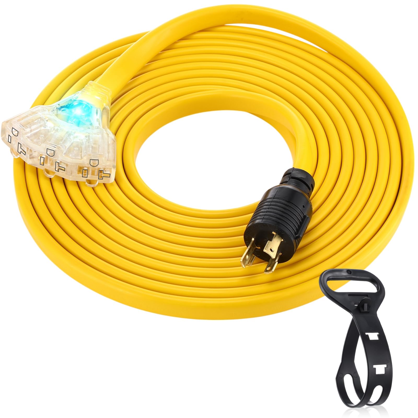 Tellegloww front L5-30P plug shows secure connection and safety