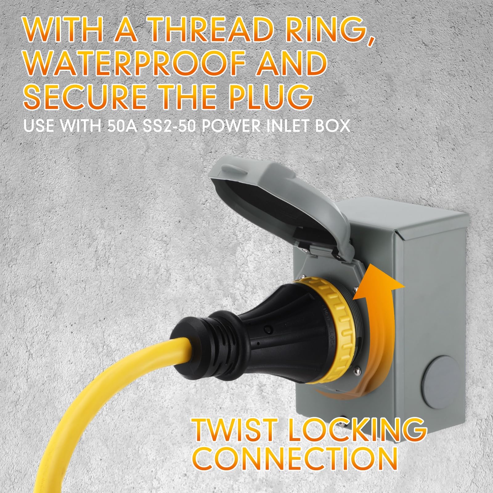 Tellegloww cord held in hand showing 15ft scale for flexible placement benefit