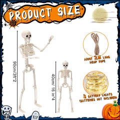 Tellingyou close-up of 16-inch skeleton joints, adjustable positions for creativity