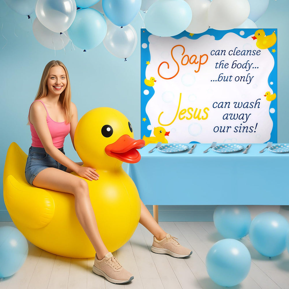 Tellingyou duck PVC close-up highlighting durable material and long-lasting benefit