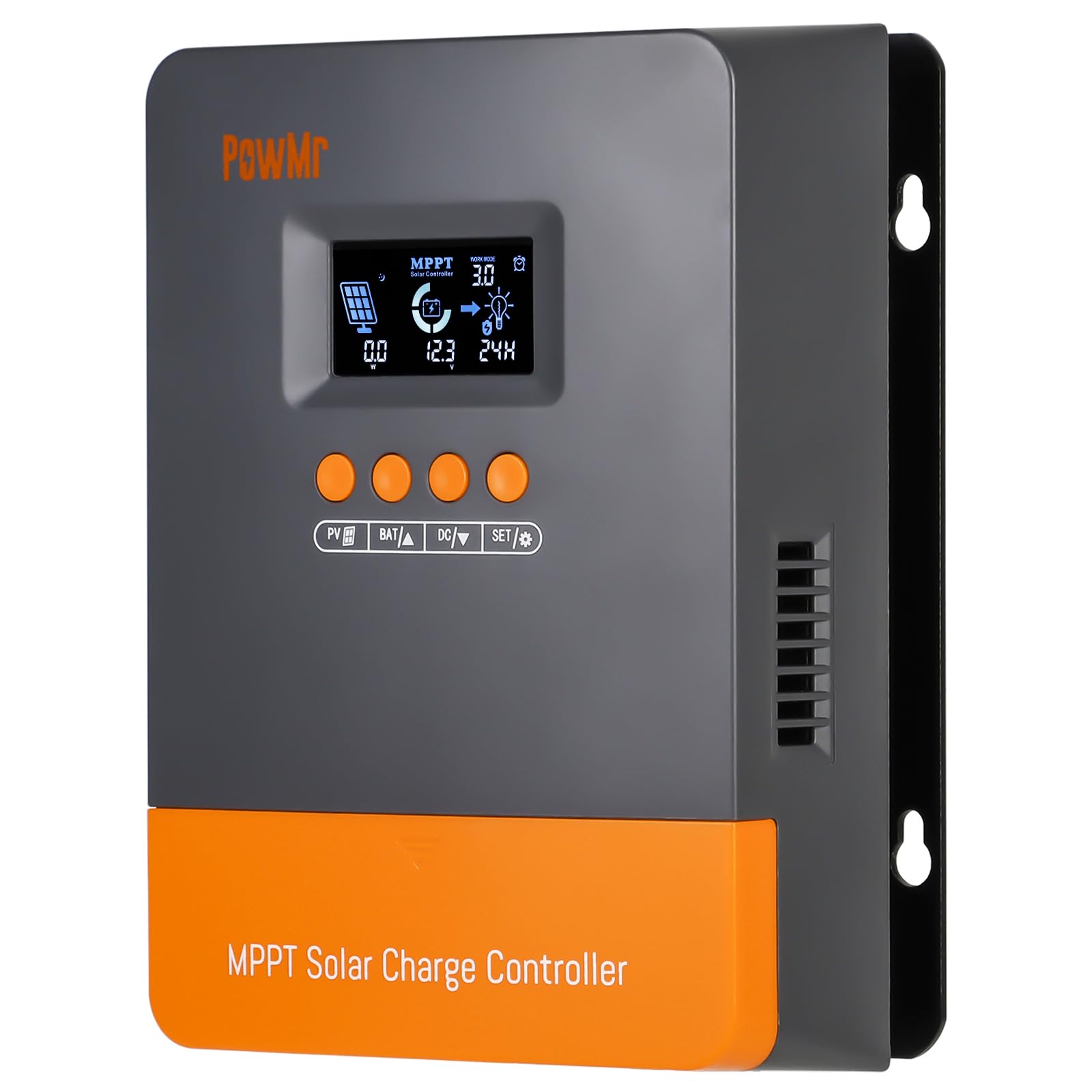 Temank PowMr front panel with clear display and easy controls for precise setup