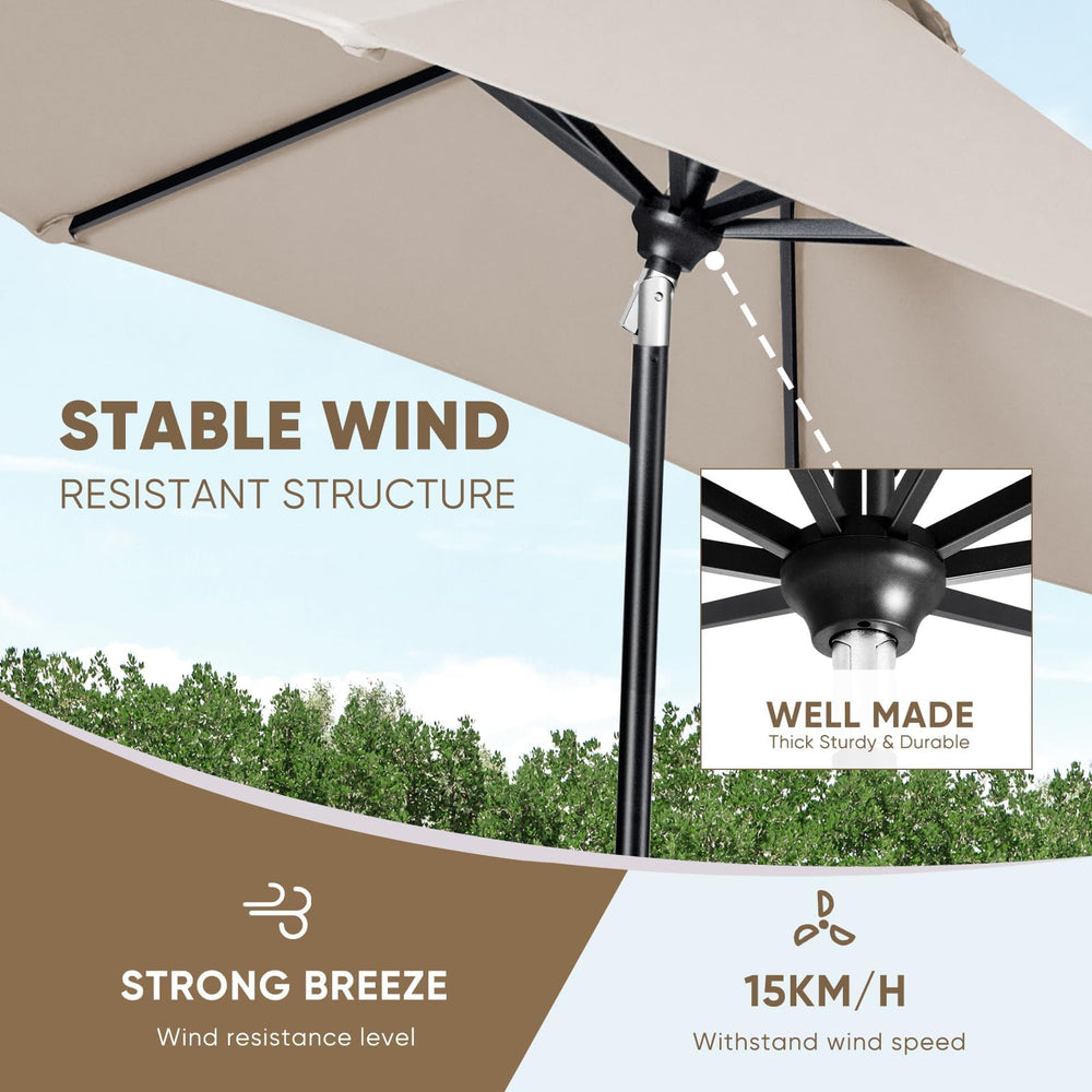 Tempera top wind vent detail improving airflow and canopy stability
