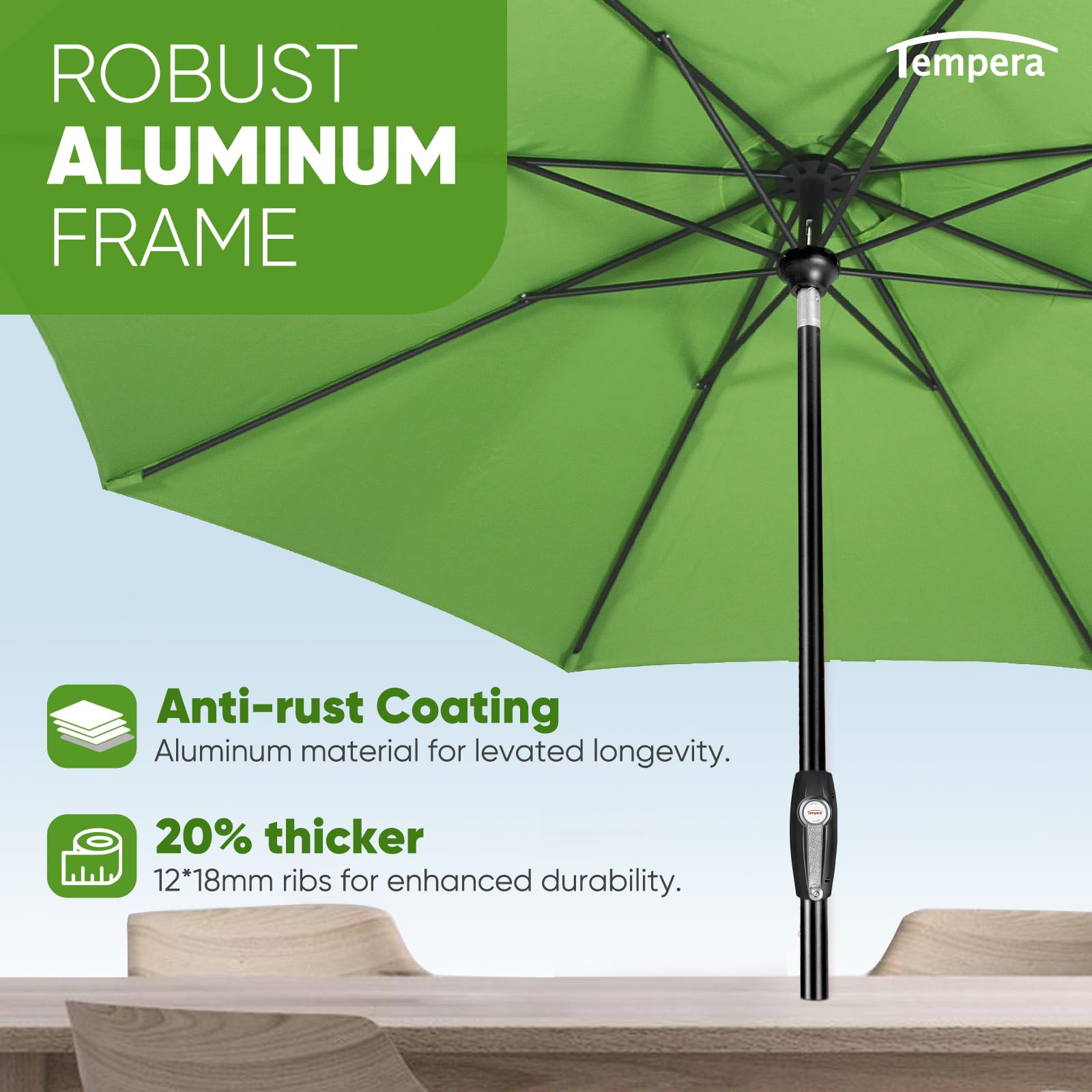 Tempera vented top illustrating wind airflow and stability