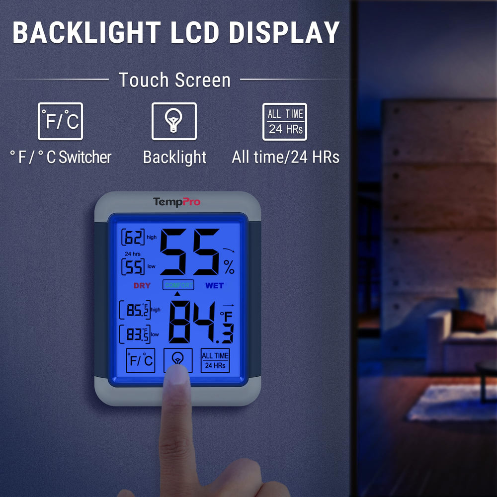 TempPro TempAir sensor vent close-up highlighting accurate humidity sensing