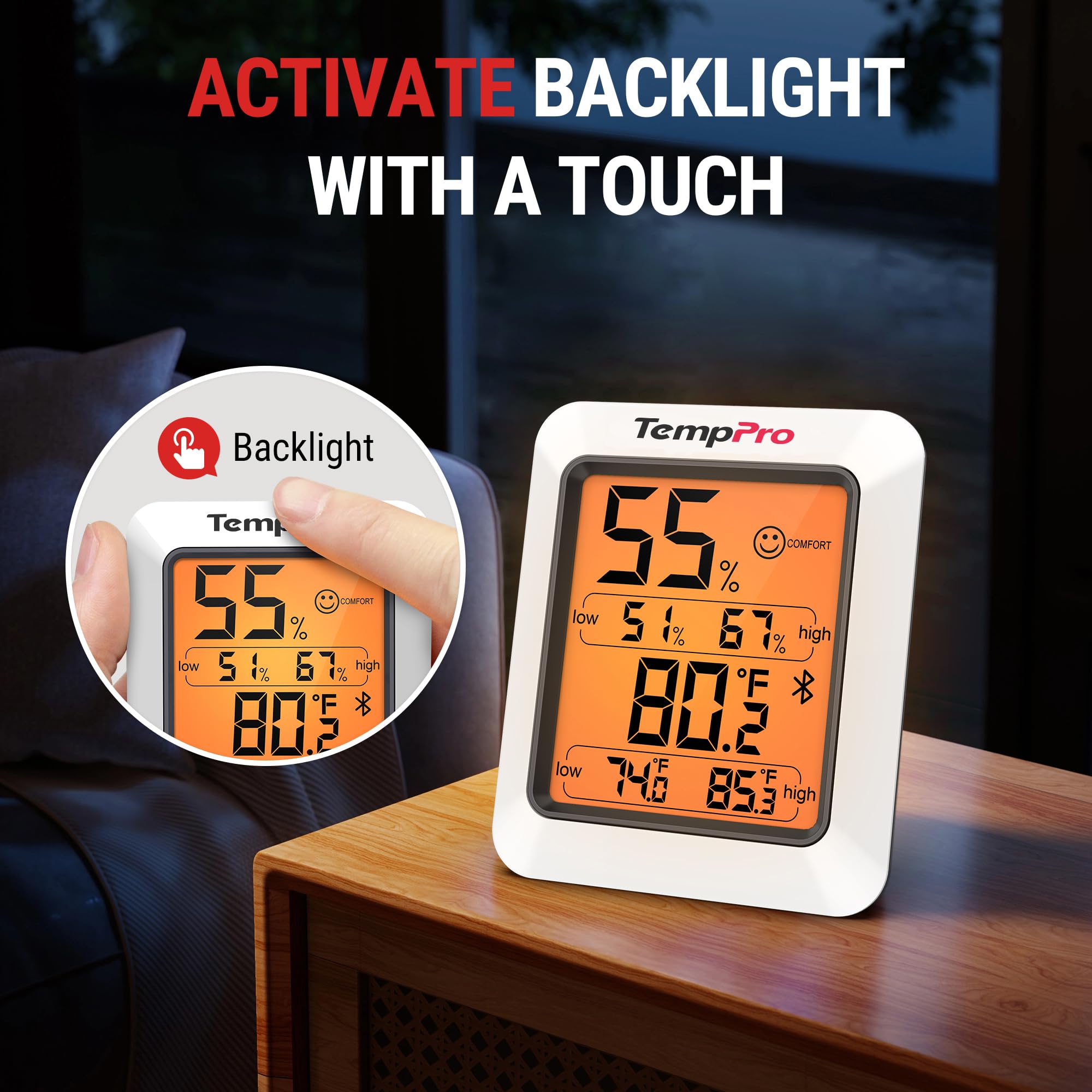 TempPro demonstrating Bluetooth range for reliable wireless monitoring