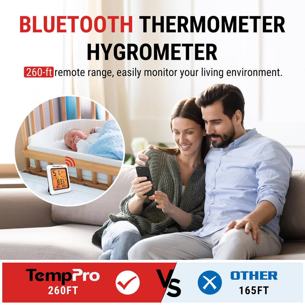 TempPro slim side profile showing size and easy placement benefit