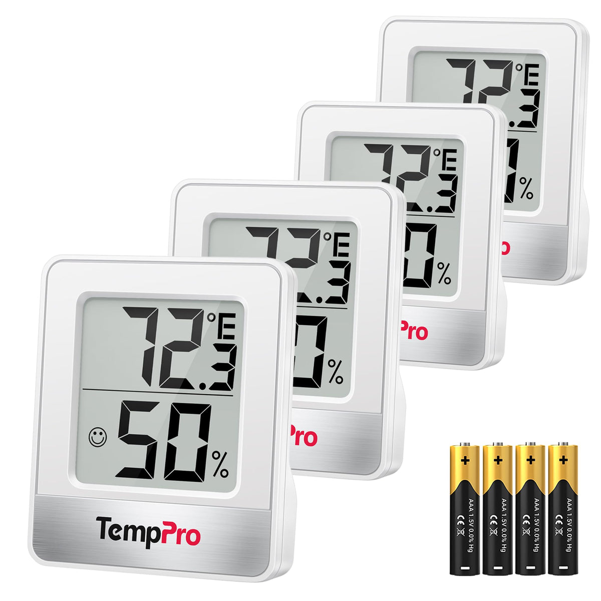 TempPro TP49 front display showing clear temperature and humidity for quick reading