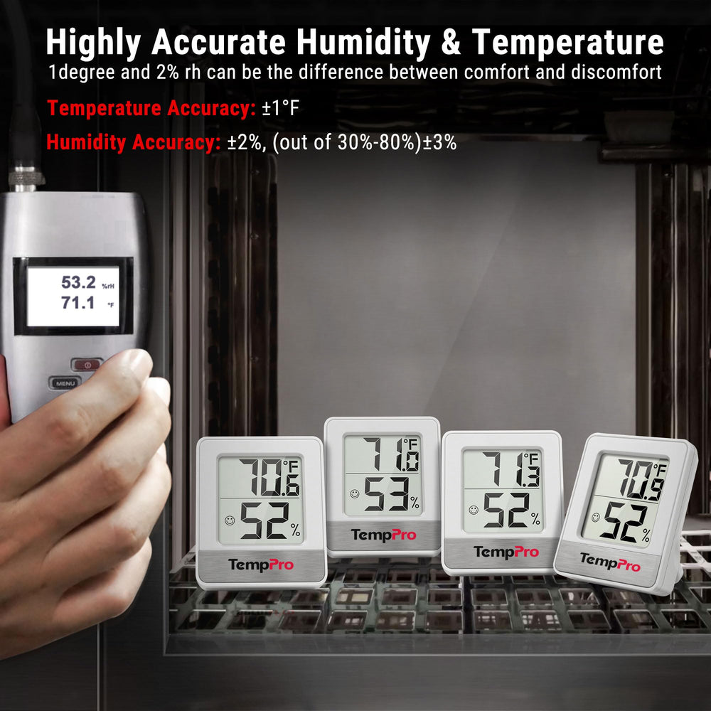 TempPro TP49 attached magnetically to a fridge demonstrating secure placement benefit