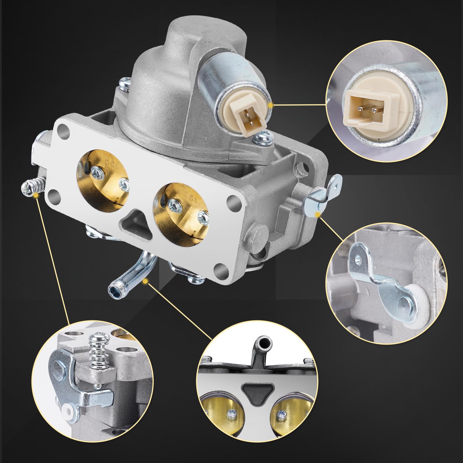TEMSONE throttle linkage detail illustrating smooth movement and easy connection benefit