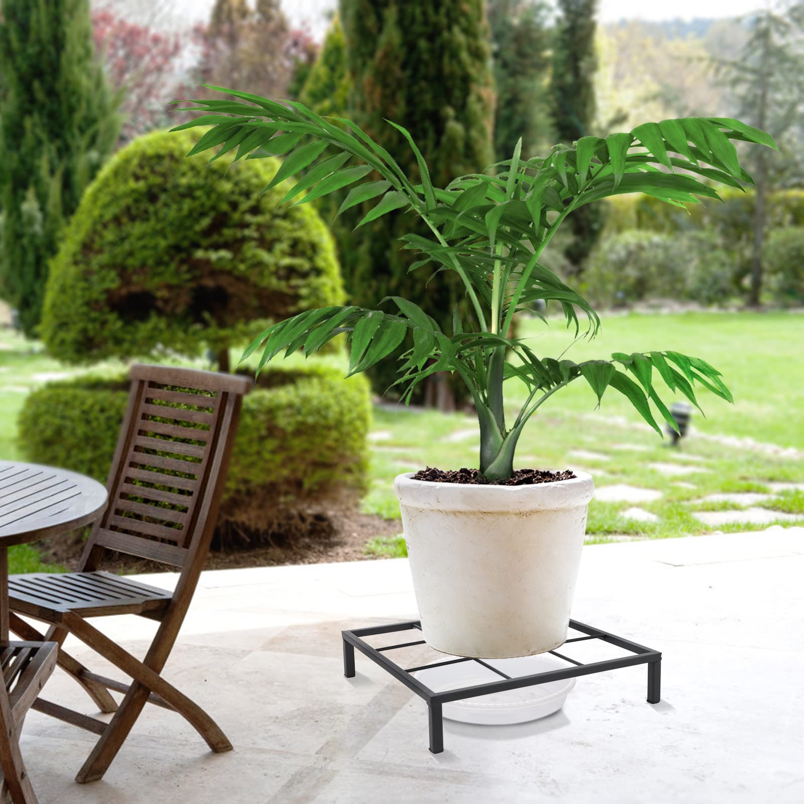 TenFuju size comparison with a medium pot illustrating compact footprint