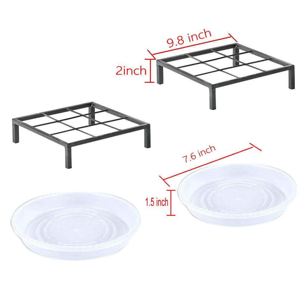 TenFuju stand supporting a heavy ceramic pot demonstrating 100 lb capacity