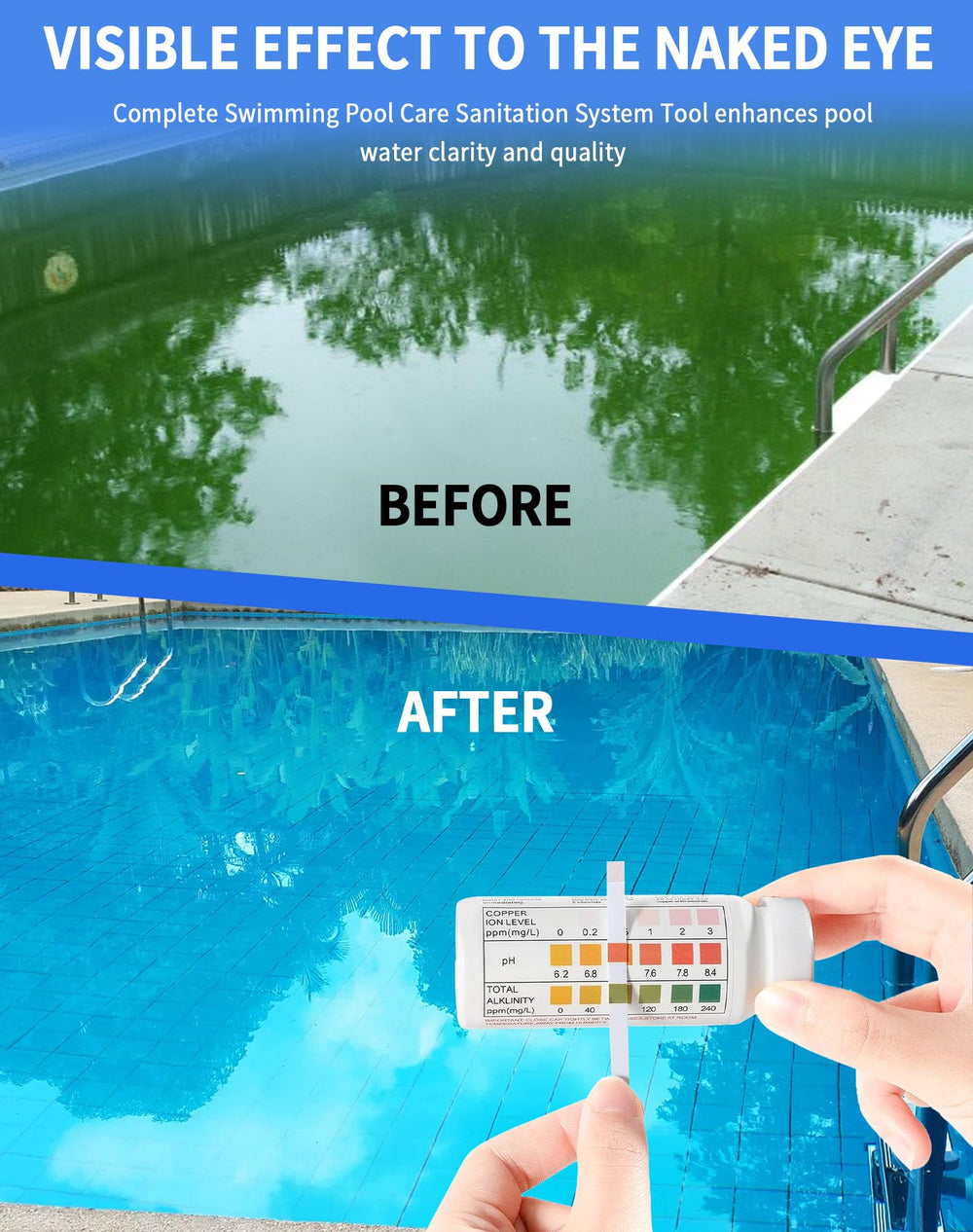 TENGHAIST test strips and Teflon tape included for simple water checks