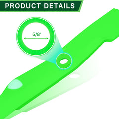 TENGMUJX blade center hole detail showing 5/8 inch fit for easy mounting