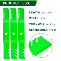 TENGMUJX close-up of blade edge and 0.250" thickness, improves durable cutting performance