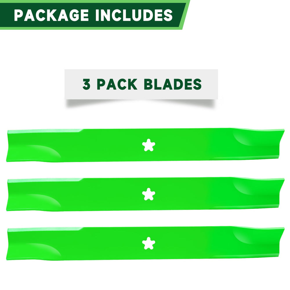 TENGMUJX blade cutting grass for improved discharge and bagging