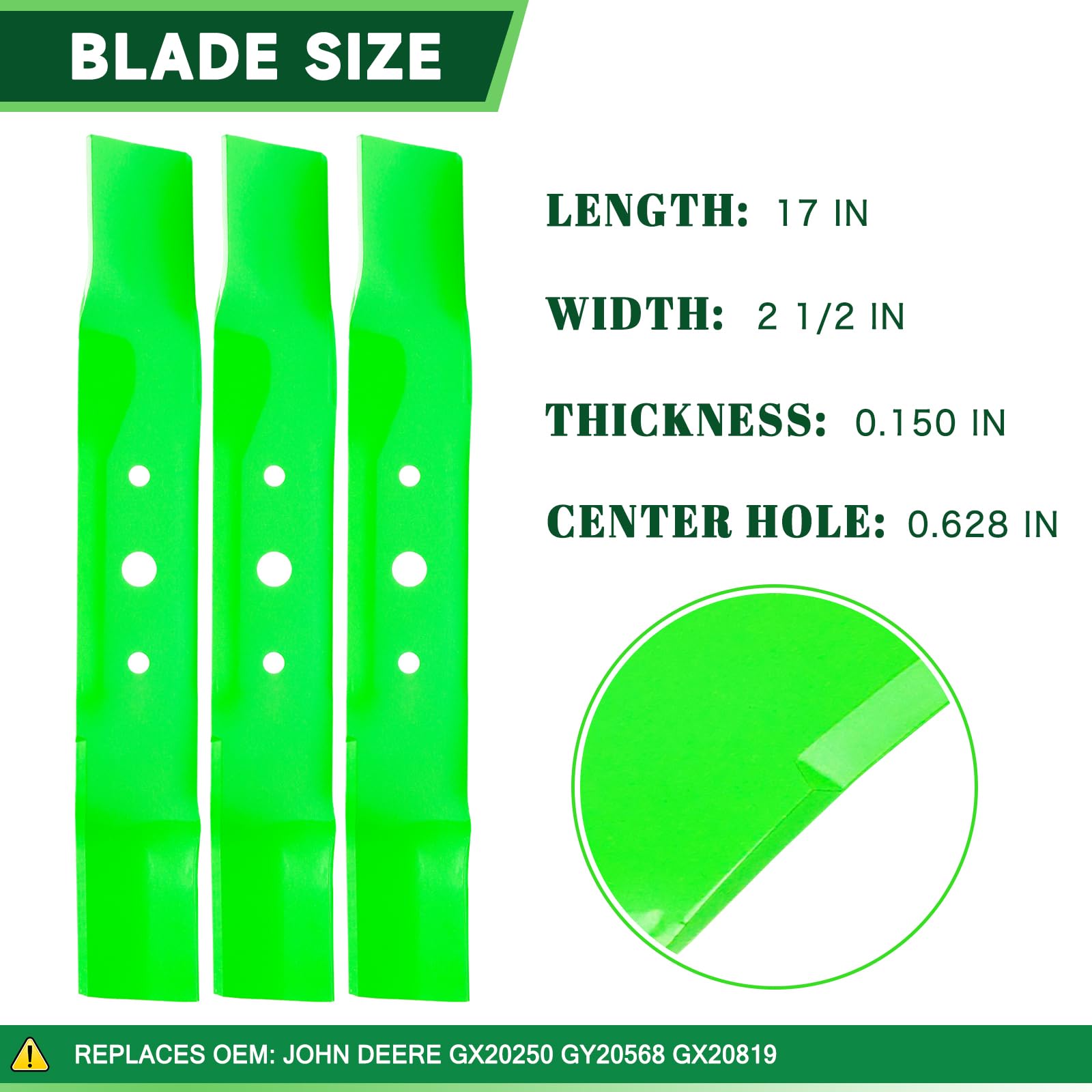 TENGMUJX blades profile detail showing sharp edges for cleaner cutting