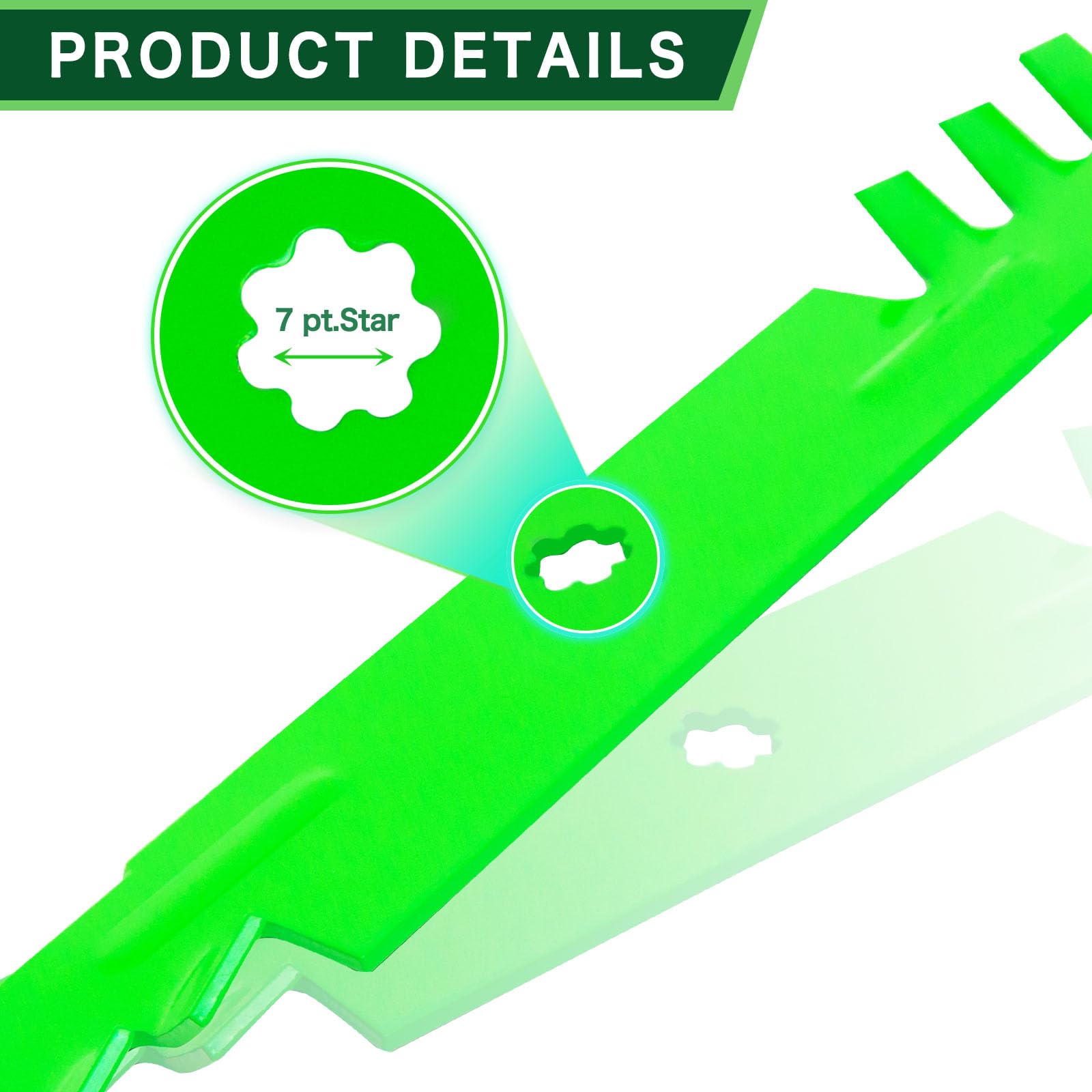 TENGMUJX center 7-point star hole detail for accurate mounting