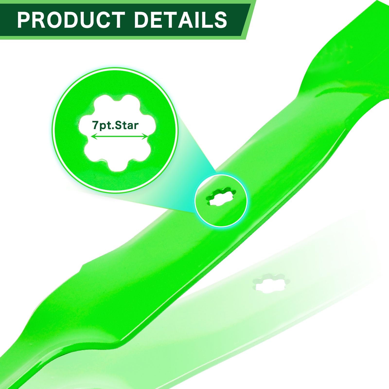 TENGMUJX center 7-point star hole close-up ensuring correct OEM-fitment benefit
