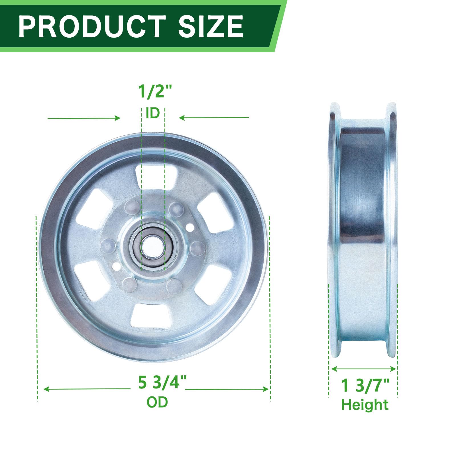 TENGMUJX close-up of pulley bearing surface for smooth operation benefit