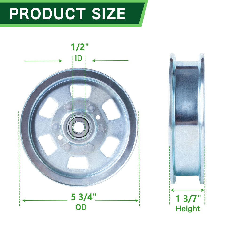 TENGMUJX close-up of pulley bearing surface for smooth operation benefit