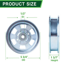TENGMUJX close-up of pulley bearing surface for smooth operation benefit