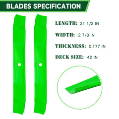 TENGMUJX close-up of blade cutting edge demonstrating sharpness for cleaner grass cuts