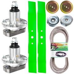 TENGMUJX front packaging showing full 42-inch deck rebuild kit and included parts benefits