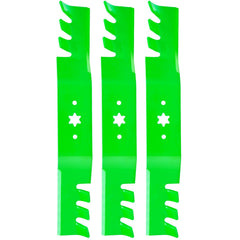 TENGMUJX front view of the 50-inch mulching blades pack showing fit and finish benefits