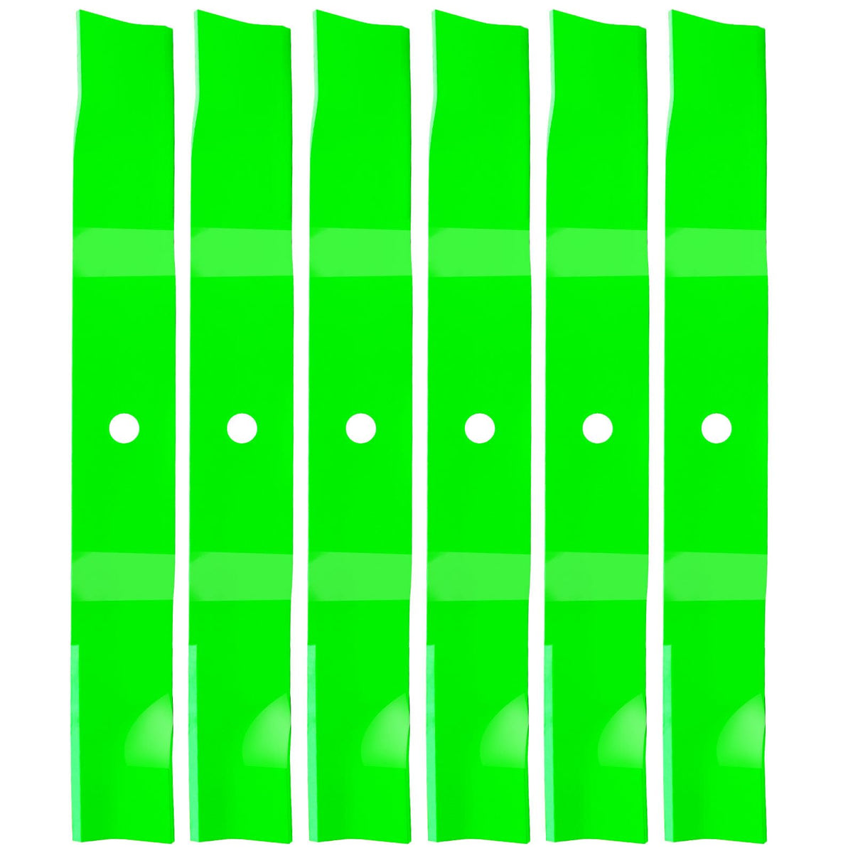 TENGMUJX front-packaging showing six 52-inch replacement blades and clear fitment info