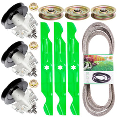 TENGMUJX front packaging showing full 50-inch deck kit and organized components