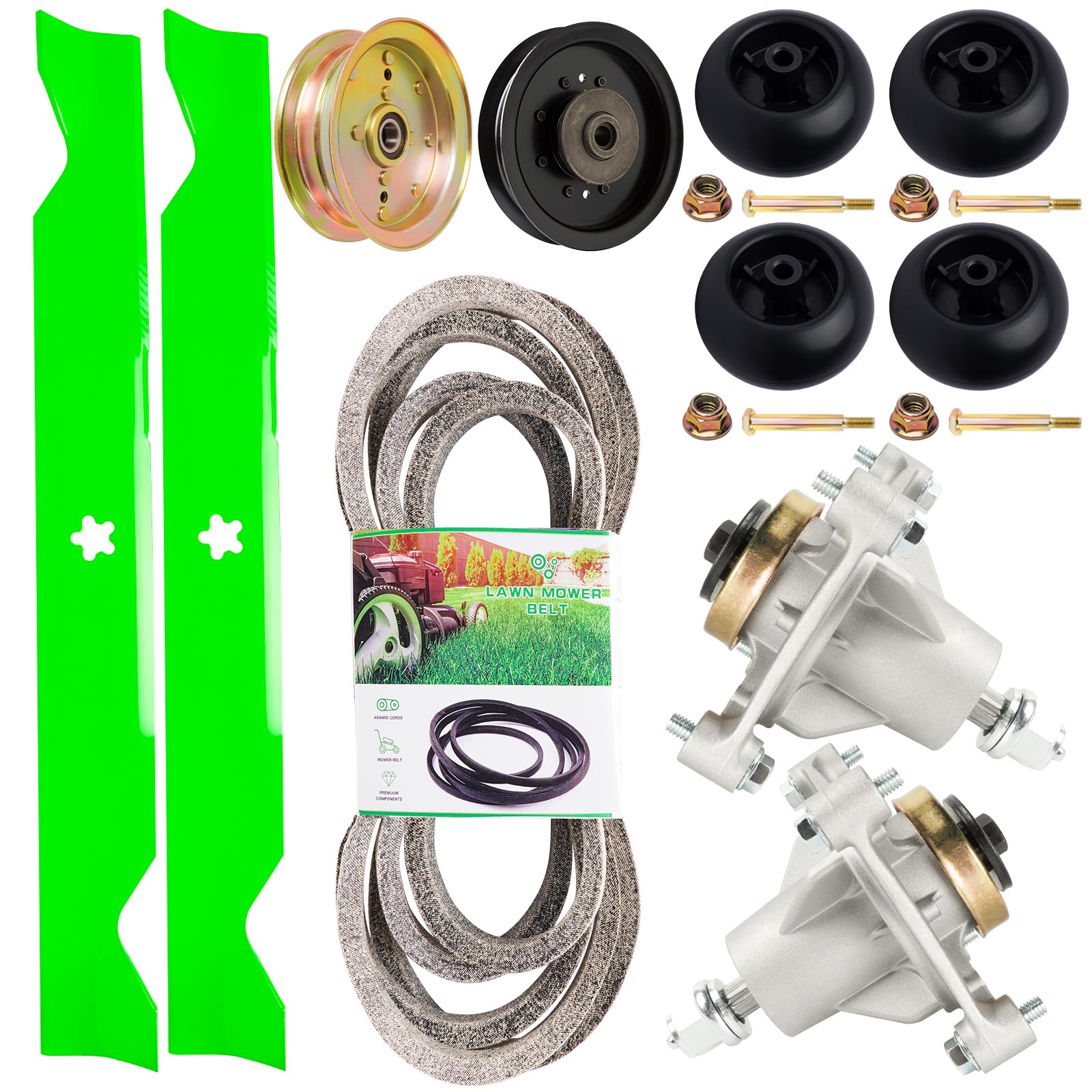 TENGMUJX front packaging showing full 46-inch deck rebuild kit benefits