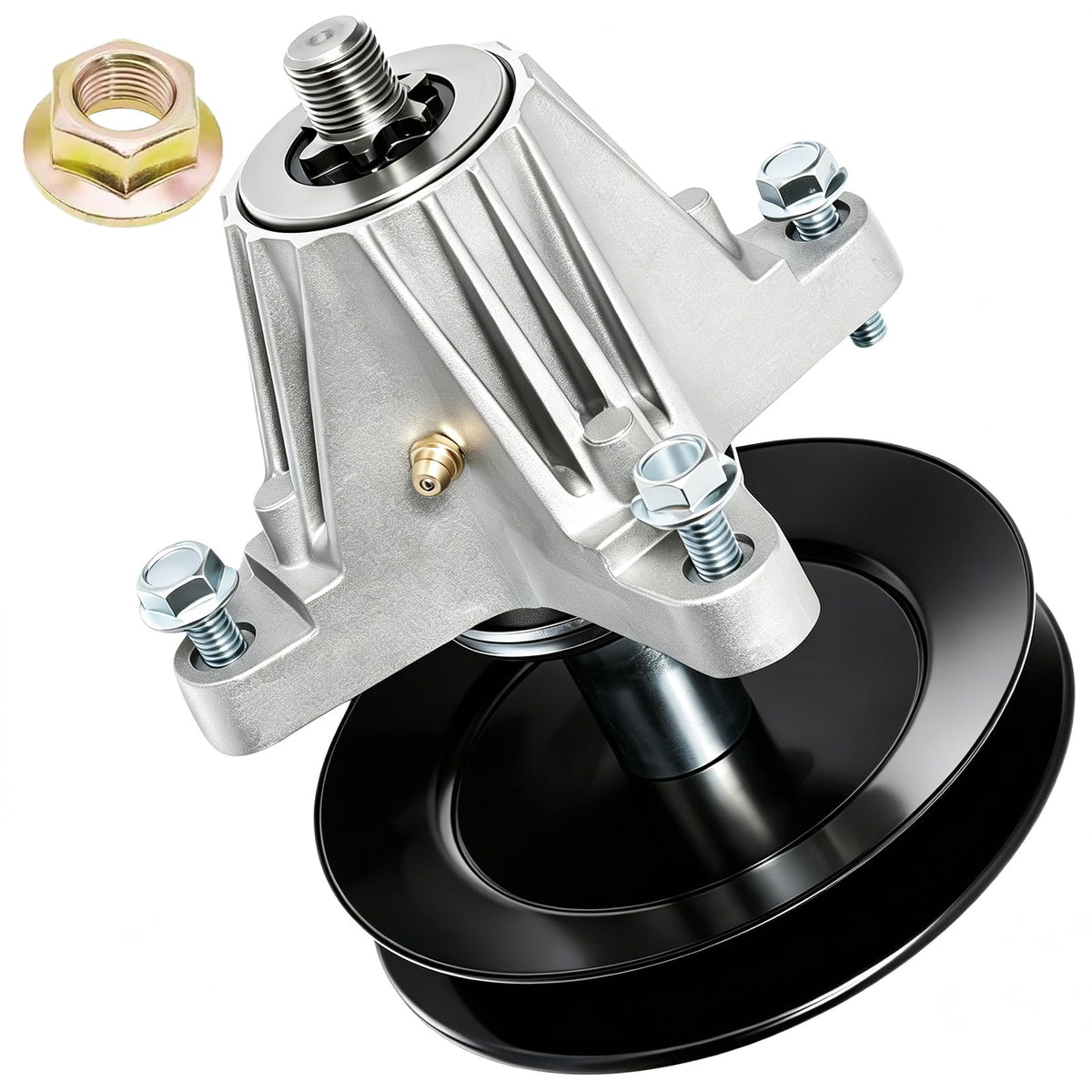 TENGMUJX spindle front view showing fit and durable housing benefit