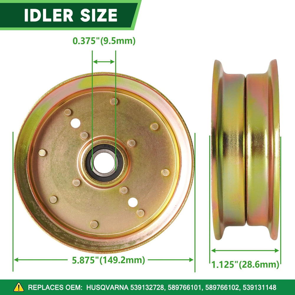 TENGMUJX idler and belt assembly showing improved belt tension