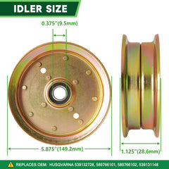 TENGMUJX idler and belt assembly showing improved belt tension