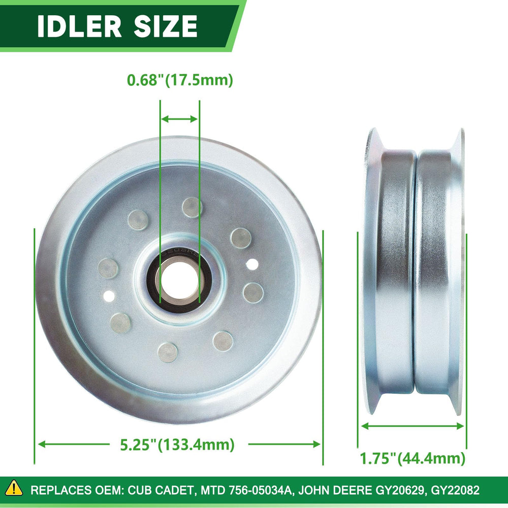 TENGMUJX idler pulley detail ensuring correct belt tracking benefit