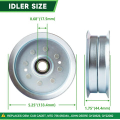 TENGMUJX idler pulley detail ensuring correct belt tracking benefit