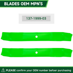 TENGMUJX blade installed on mower deck illustrating proper fit and smooth operation