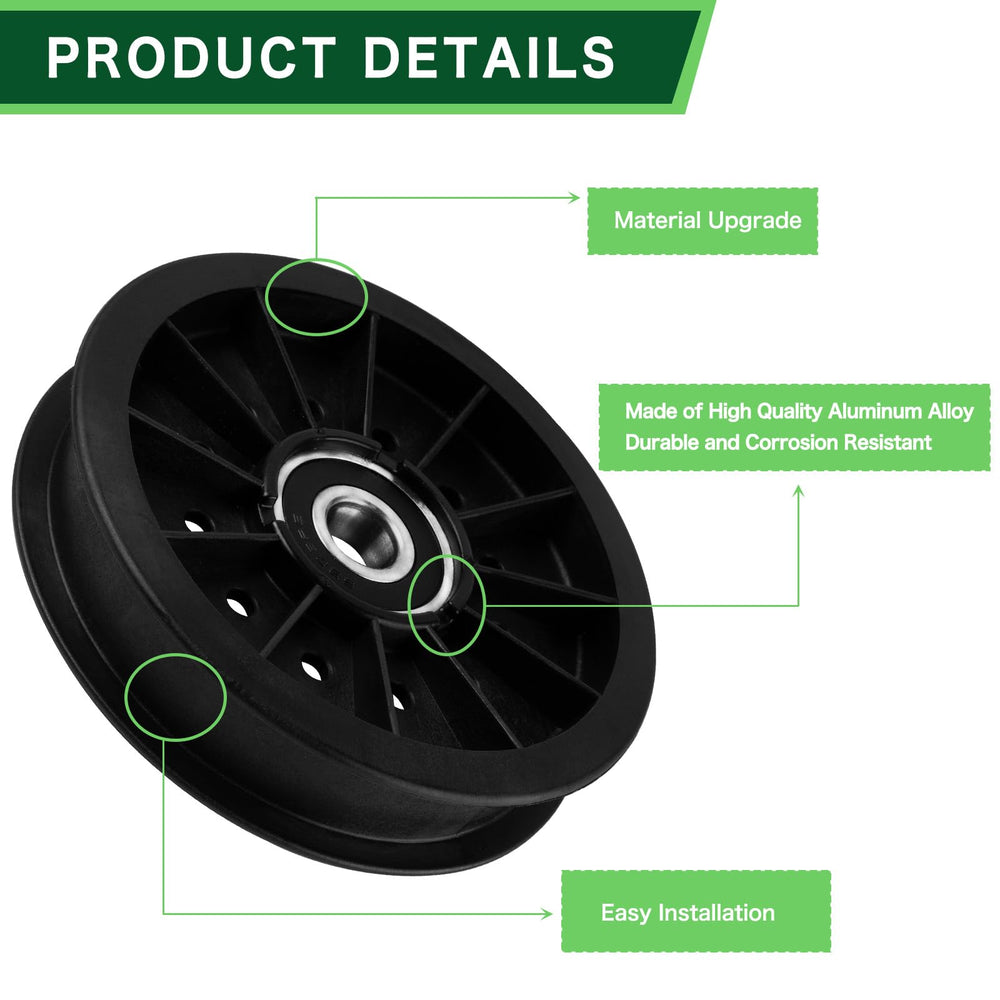 TENGMUJX installed on mower deck demonstrating easy replacement and restored belt routing