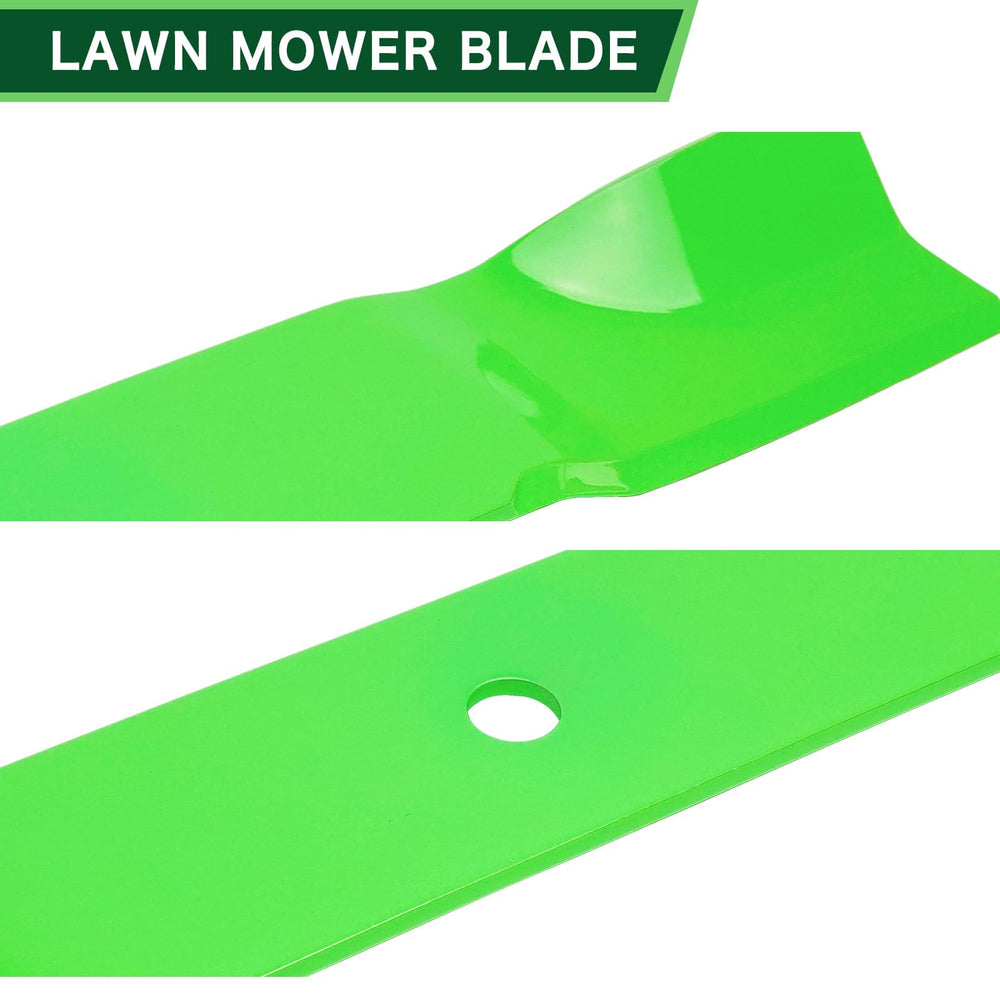 TENGMUJX blade installed on 60-inch deck showing improved lift and cleaner cut