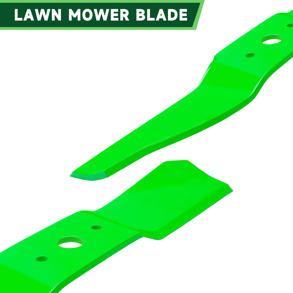 TENGMUJX blade installed on mower deck demonstrating improved cut quality
