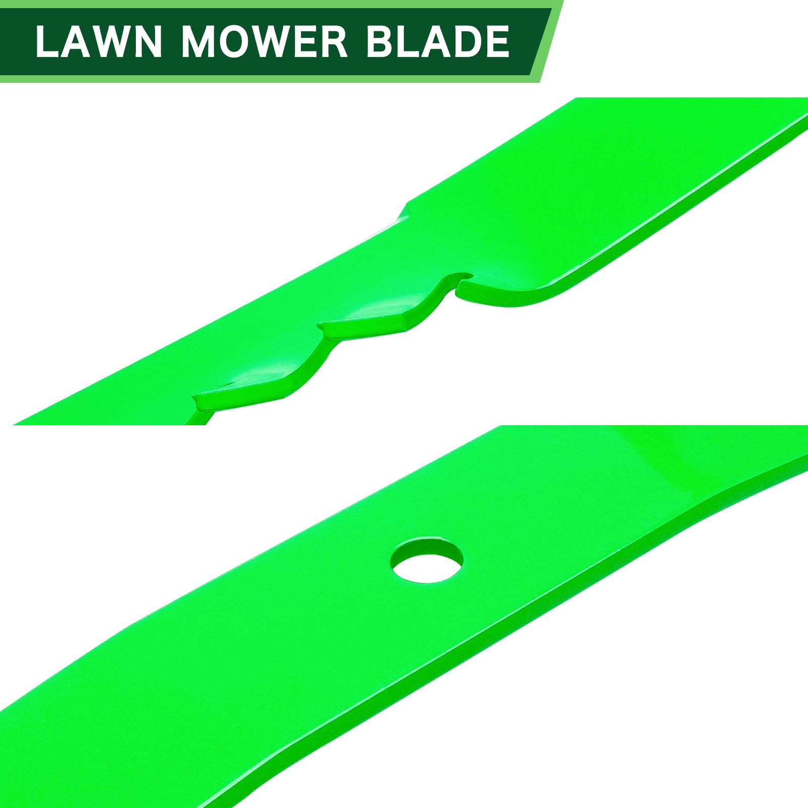 TENGMUJX blade installed on Toro deck demonstrating correct OEM fit