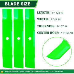 TENGMUJX lawn blade detail highlighting sharp edge for cleaner grass cuts